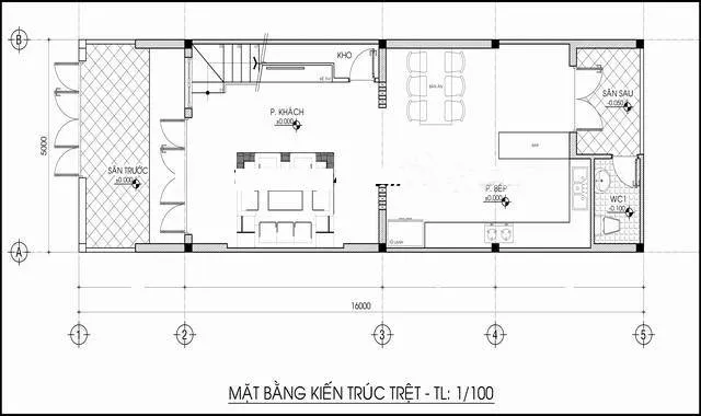 Ngắm nghía 5 mẫu nhà 2 tầng 5x16m hiện đại kèm theo bản vẽ chi tiết