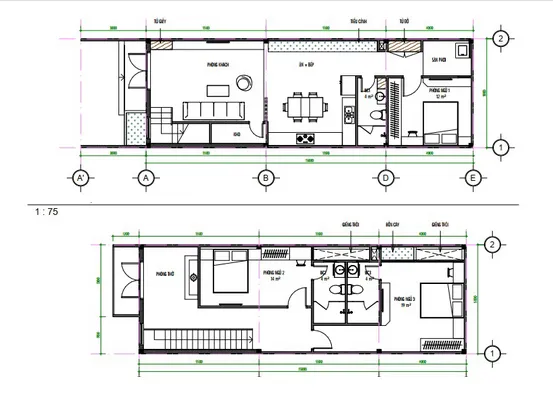 Ngắm nghía 5 mẫu nhà 2 tầng 5x16m hiện đại kèm theo bản vẽ chi tiết