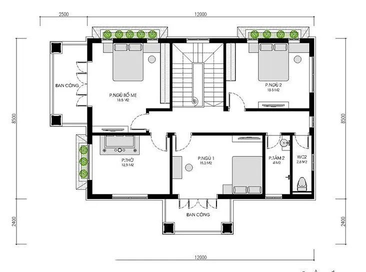 Ngắm nhìn 5 mẫu nhà 2 tầng 8x12m sang trọng ai cũng muốn sở hữu