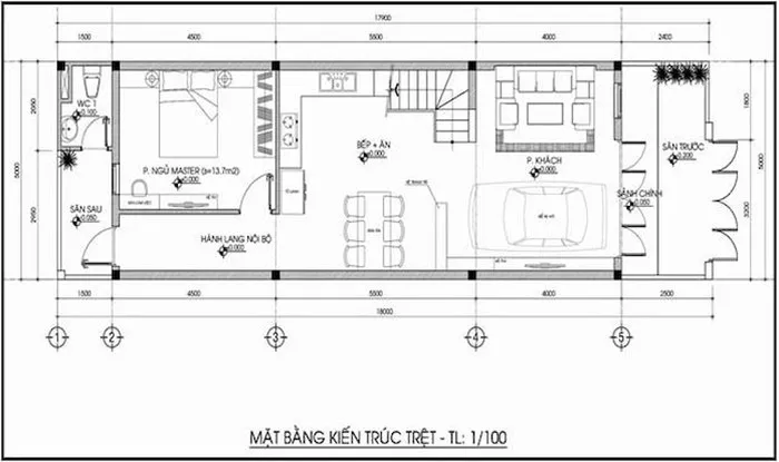 Ngây ngất trước 5 thiết kế nhà 2 tầng 60m2 5x12m đẹp và tiết kiệm chi phí