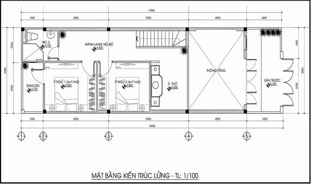 Nhà cấp 4 gác lửng có gara ô tô hiện đại 3 phòng ngủ