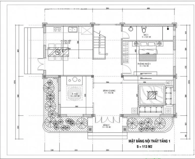 Những mẫu nhà 2 tầng có phòng thờ tầng 1 đẹp chuẩn phong thủy