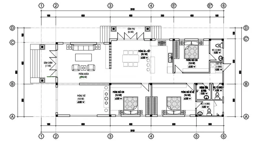 Những mẫu nhà cấp 4 ngang 9m được yêu thích nhất hiện nay