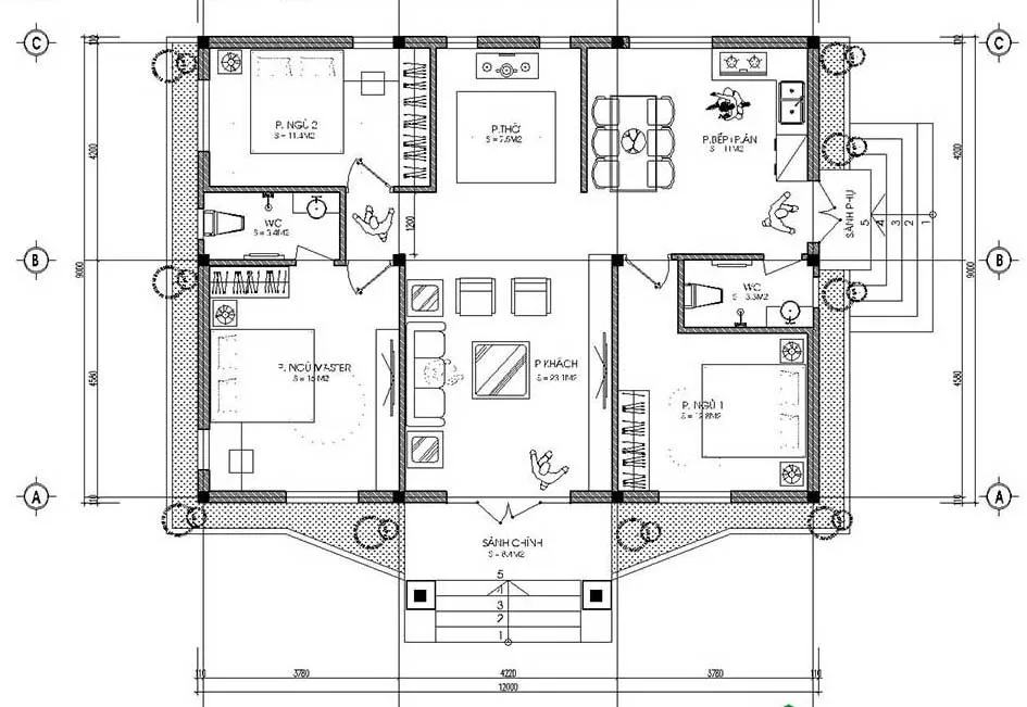 Những mẫu nhà cấp 4 ngang 9m được yêu thích nhất hiện nay