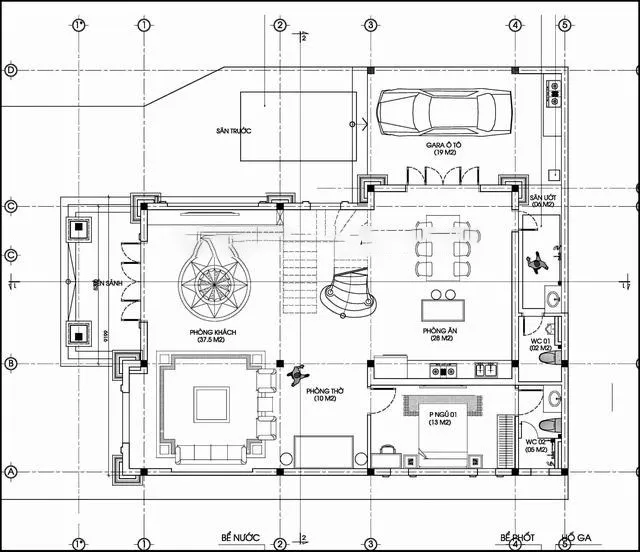 Sức sống ngập tràn từ mẫu biệt thự tân cổ điển 2 tầng đẹp tại Nghệ An