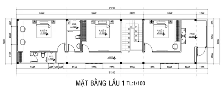 Tham khảo 10+ mẫu nhà 2 tầng 4 phòng ngủ đáng xây nhất hiện nay