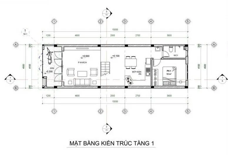 Tham khảo 3 mẫu nhà 2 tầng 3 phòng ngủ 5x15m đẹp đáng xây hiện nay