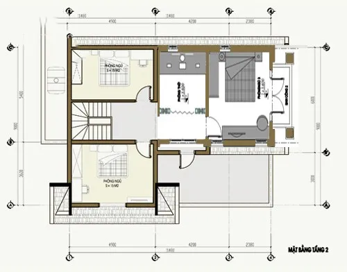 Tham khảo 5 mẫu nhà 2 tầng mái thái 7x12m đẹp như ý