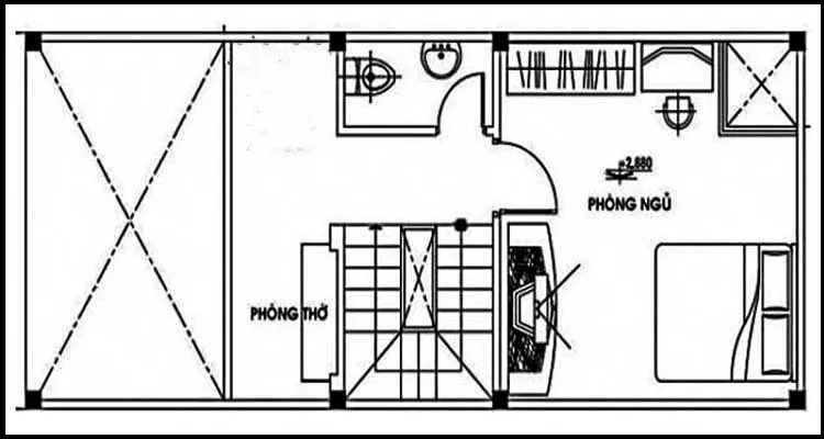 Tham khảo các mẫu nhà cấp 4 gác lửng 3 phòng ngủ 5×15 đẹp