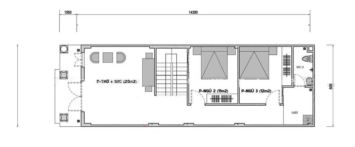 Thích thú ngắm 5 mẫu nhà ống 2 tầng 3 phòng ngủ 5×14 nhỏ xinh