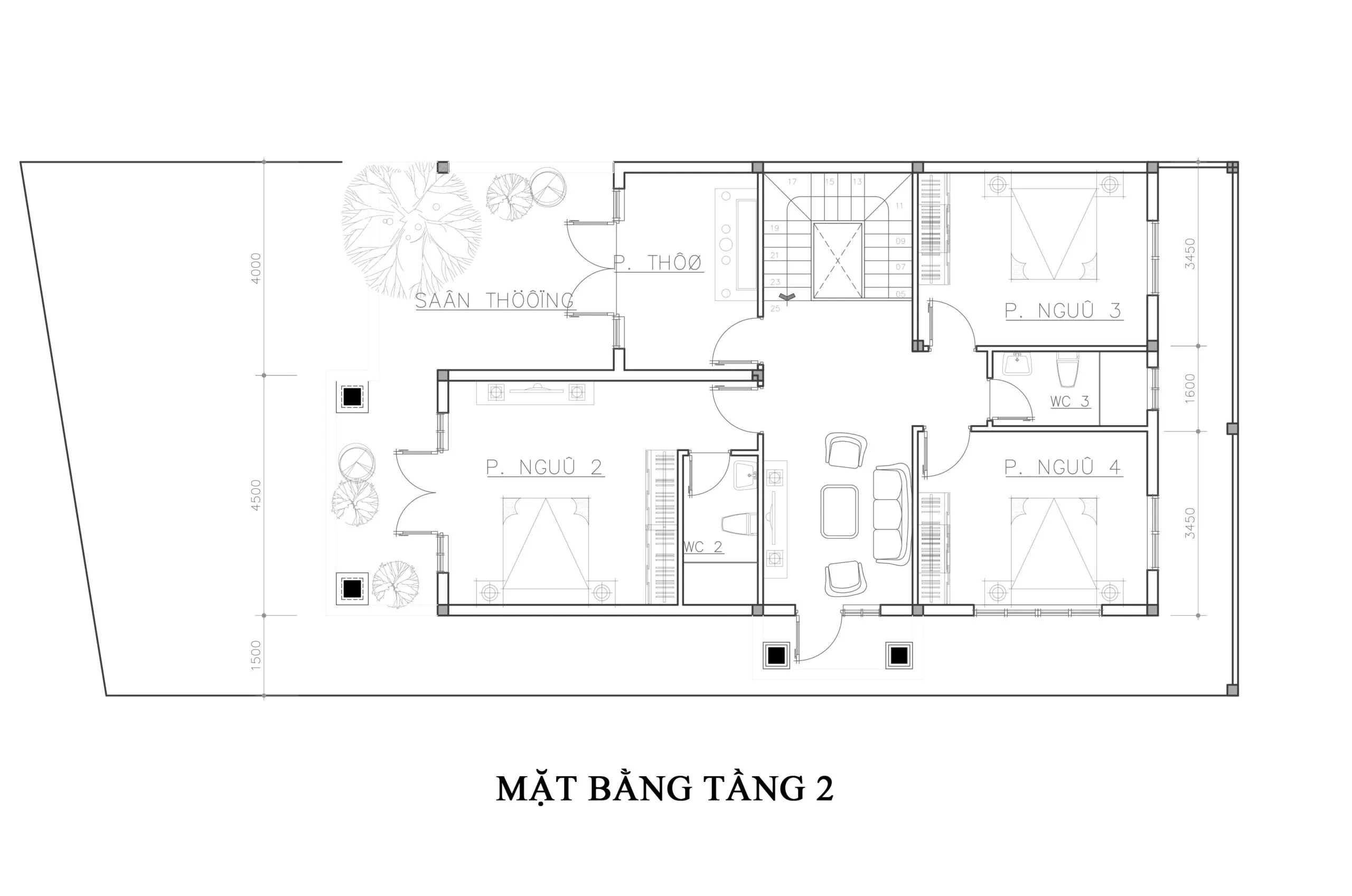 Thiết kế biệt thự mini 2 tầng đẹp tại Thái Bình