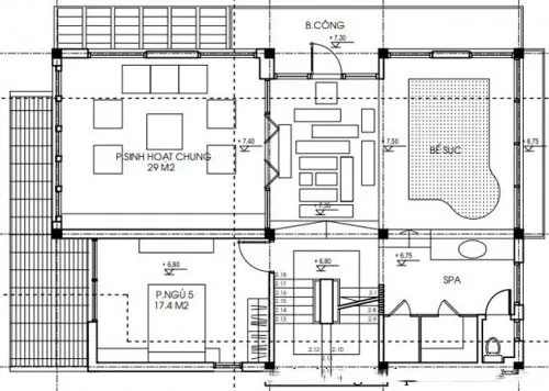 Thiết kế biệt thự tân cổ điển 3 tầng kiểu Pháp đẳng cấp thương gia