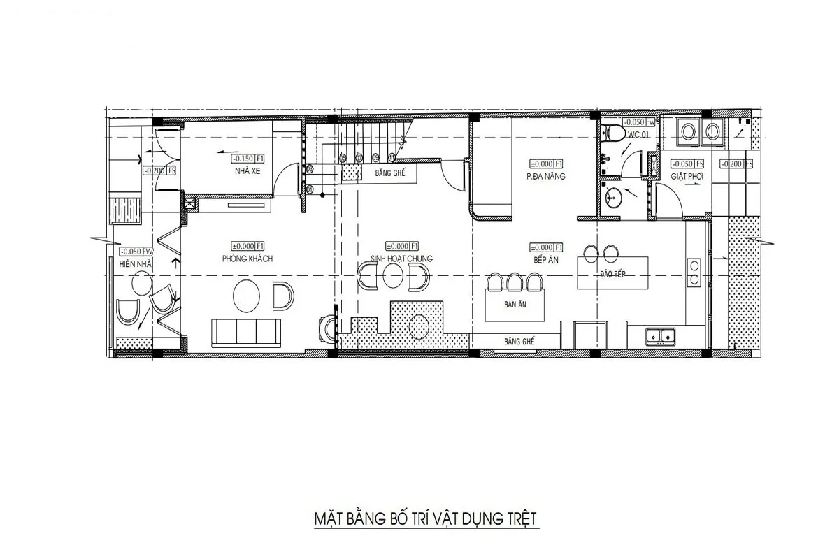 Thiết kế nhà biệt thự mặt tiền 6m đậm chất nghệ thuật