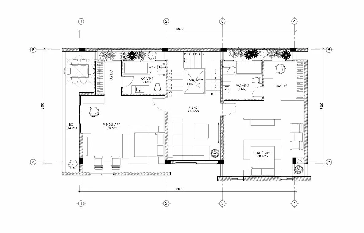 Thiết kế nhà biệt thự tân cổ điển mini 5 tầng siêu đẹp ở phố