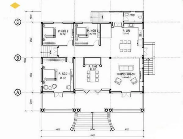 Thiết kế nhà cấp 4 kiểu Pháp sang trọng cực đẹp