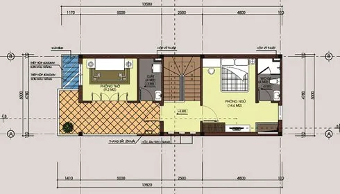 Thiết kế nhà ống 3 tầng 3 phòng ngủ hiện đại tại Hà Đông