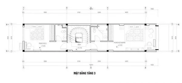 Thiết kế nhà ống 5 tầng 60m2 thu hút mọi ánh nhìn