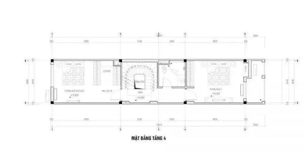 Thiết kế nhà ống 5 tầng 60m2 thu hút mọi ánh nhìn