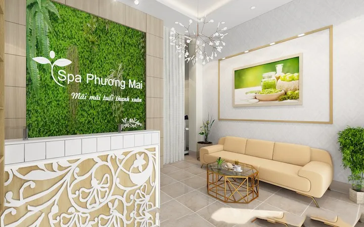 Thiết kế Spa Phương Mai theo phong cách xanh