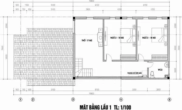 Tiết lộ 7 mẫu nhà cấp 4 gác lửng mái thái được nhiều chủ đầu tư lựa chọn