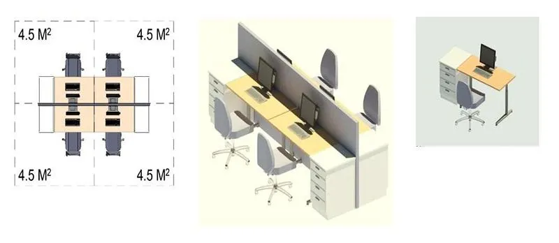 Tiêu chuẩn thiết kế văn phòng m2/người mới nhất