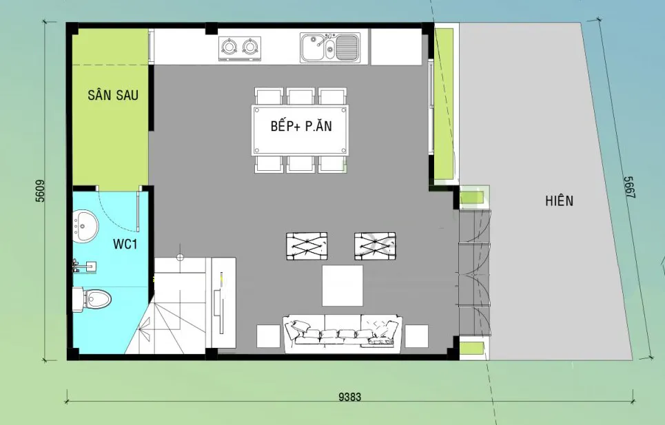 Tổng hợp 5 mẫu nhà 2 tầng 6×9 nhỏ mà vẫn đầy đủ tiện nghi