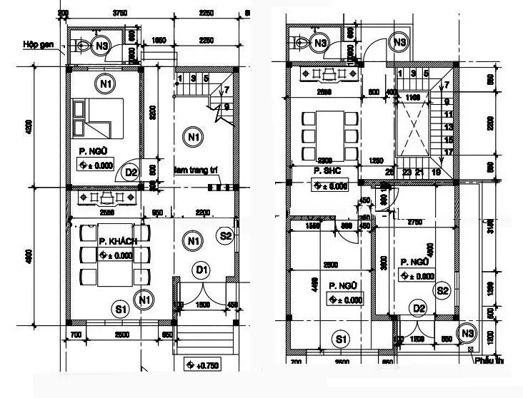 Tổng hợp 5 mẫu nhà 2 tầng 6×9 nhỏ mà vẫn đầy đủ tiện nghi