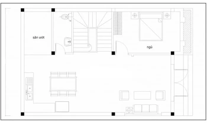 Tổng hợp 5 mẫu nhà 2 tầng 6×9 nhỏ mà vẫn đầy đủ tiện nghi