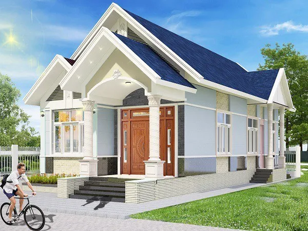 Tổng hợp mẫu thiết kế nhà cấp 4 2 phòng ngủ đẹp như villa