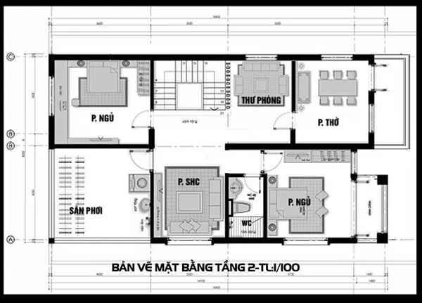 Top 3 mẫu biệt thự 2 tầng có gara hiện đại kèm bản vẽ chi tiết