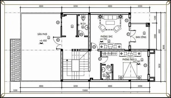 Top 3 mẫu biệt thự 2 tầng có gara hiện đại kèm bản vẽ chi tiết