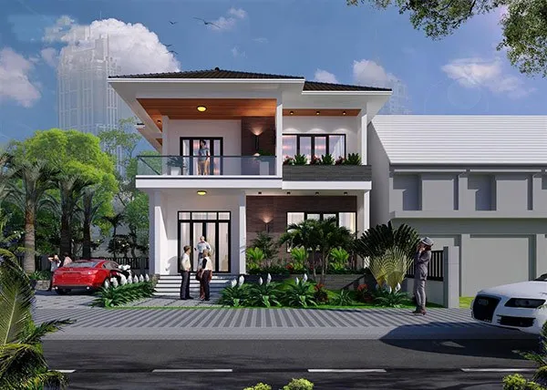 Top 3 mẫu biệt thự 2 tầng hiện đại 100m2 ấn tượng nhất hiện nay