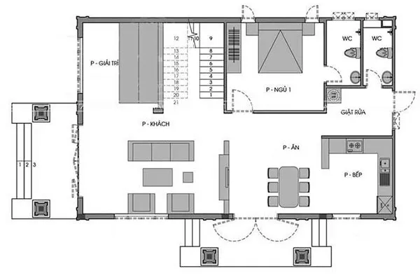 Top 3 mẫu biệt thự 2 tầng hiện đại 100m2 ấn tượng nhất hiện nay