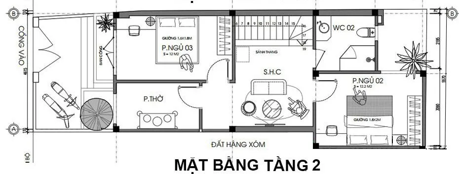 Top 4 mẫu nhà 2 tầng 5x16m 3 phòng ngủ đẹp hiện đại tiện nghi