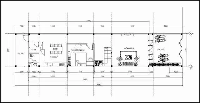 Top 4 mẫu nhà 2 tầng 5x16m 3 phòng ngủ đẹp hiện đại tiện nghi