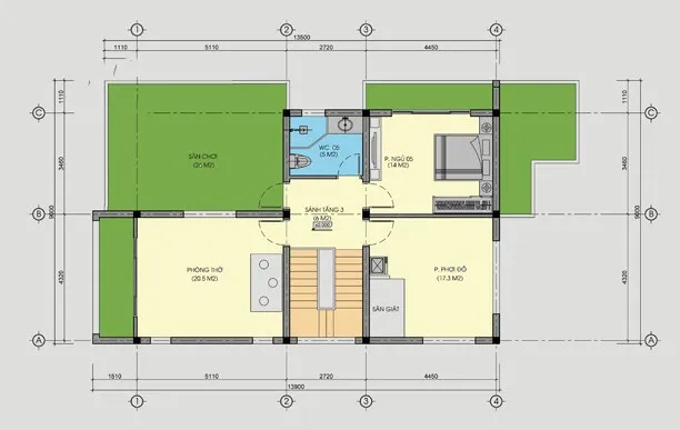 Top 4 mẫu nhà 3 tầng 5 phòng ngủ đẹp sang trọng và đẳng cấp