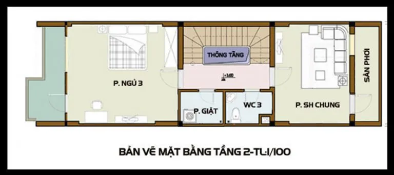 Top 5 thiết kế nhà 3 tầng 5x16m đẹp, kèm bản vẽ chi tiết