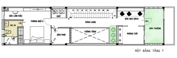 Top 5 thiết kế nhà 3 tầng 5x16m đẹp, kèm bản vẽ chi tiết