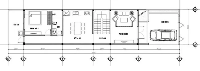 Top 6 mẫu nhà 2 tầng 5x25m đẹp tiết kiệm bạn không thể bỏ qua