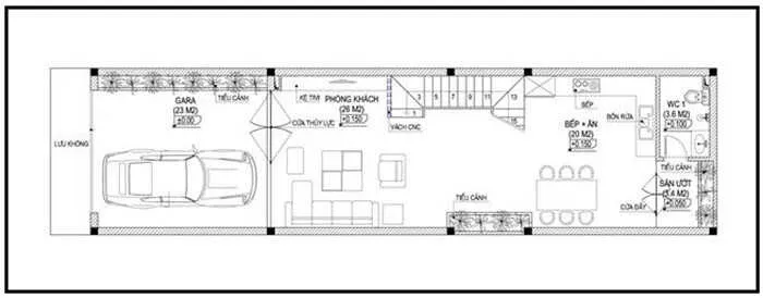 Top 6 mẫu nhà 2 tầng 5x25m đẹp tiết kiệm bạn không thể bỏ qua