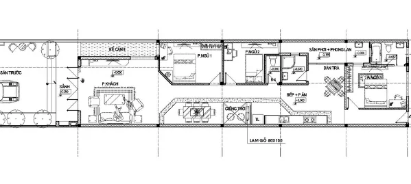 Top 6 mẫu nhà cấp 4 6x20m đáng đồng tiền bát gạo