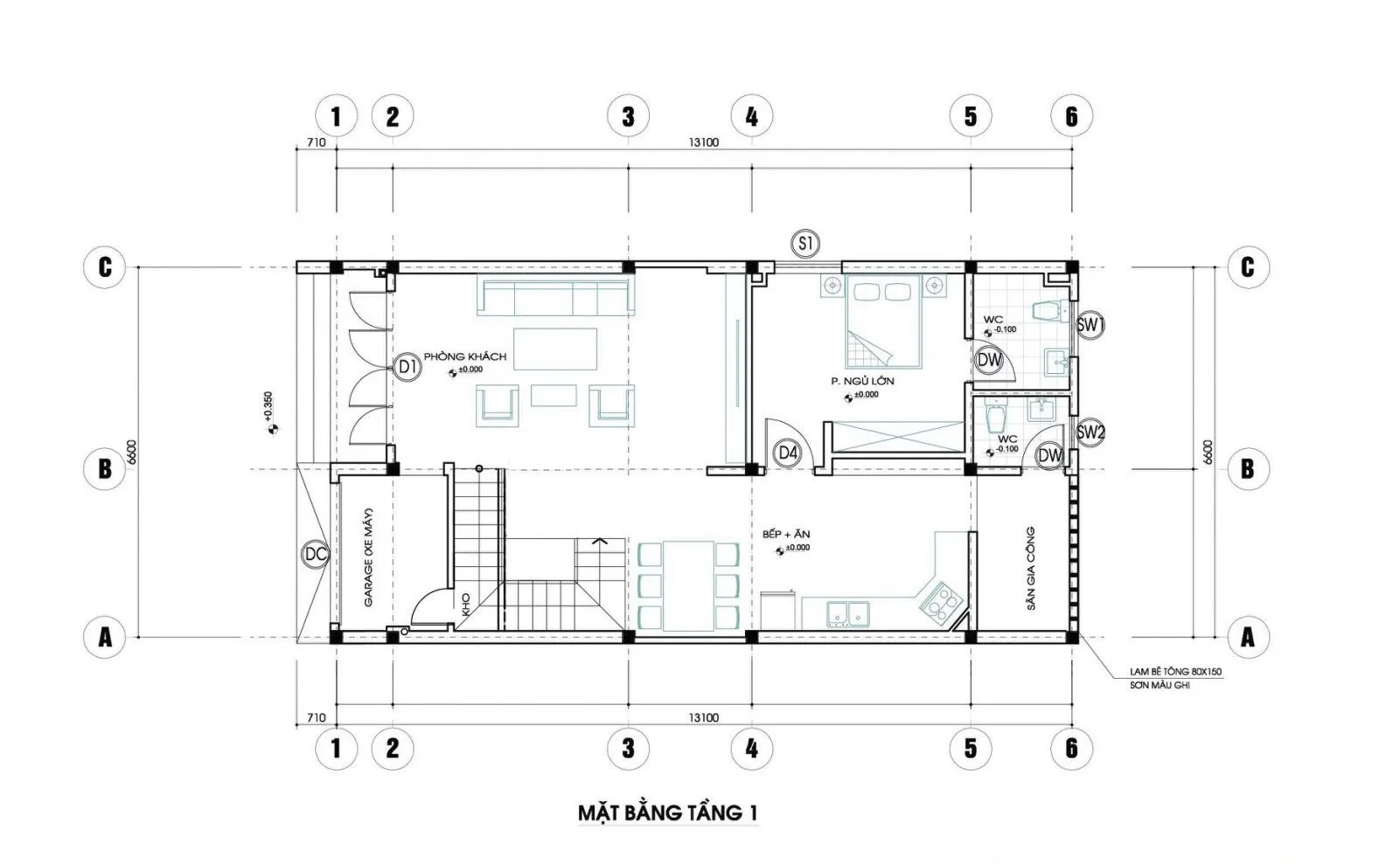 Top mẫu nhà ống 2 tầng 6x14m đẹp và gợi ý phương án bố trí mặt bằng