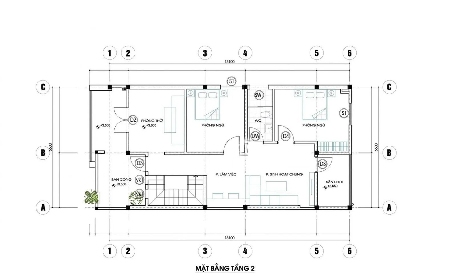 Top mẫu nhà ống 2 tầng 6x14m đẹp và gợi ý phương án bố trí mặt bằng