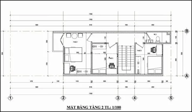 TOP mẫu nhà ống 2 tầng đẹp có bản vẽ đáng tham khảo để xây năm 2024