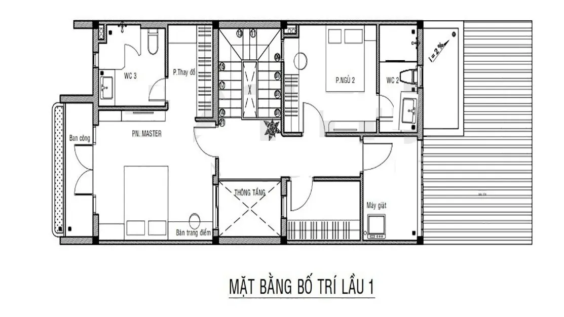 TOP mẫu nhà ống 2 tầng đẹp có bản vẽ đáng tham khảo để xây năm 2024