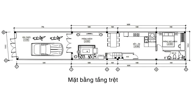 Top mẫu nhà ống 2 tầng đẹp mặt tiền 5m đáng tham khảo để xây 2024