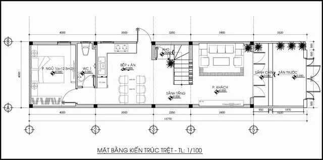 Top mẫu nhà ống 2 tầng mặt tiền 4m đơn giản đẹp mê say