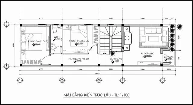 Top mẫu nhà ống 2 tầng mặt tiền 4m đơn giản đẹp mê say