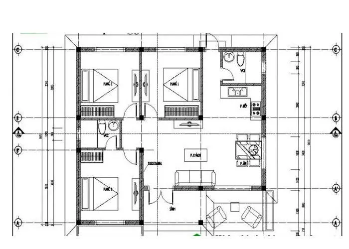 Top những mẫu bản vẽ nhà biệt thự 1 tầng đẹp hiện đại và khoa học