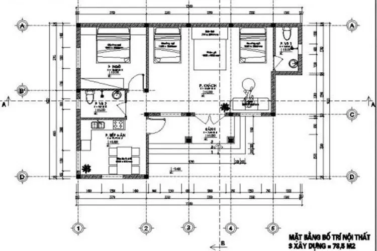 Top những mẫu bản vẽ nhà biệt thự 1 tầng đẹp hiện đại và khoa học